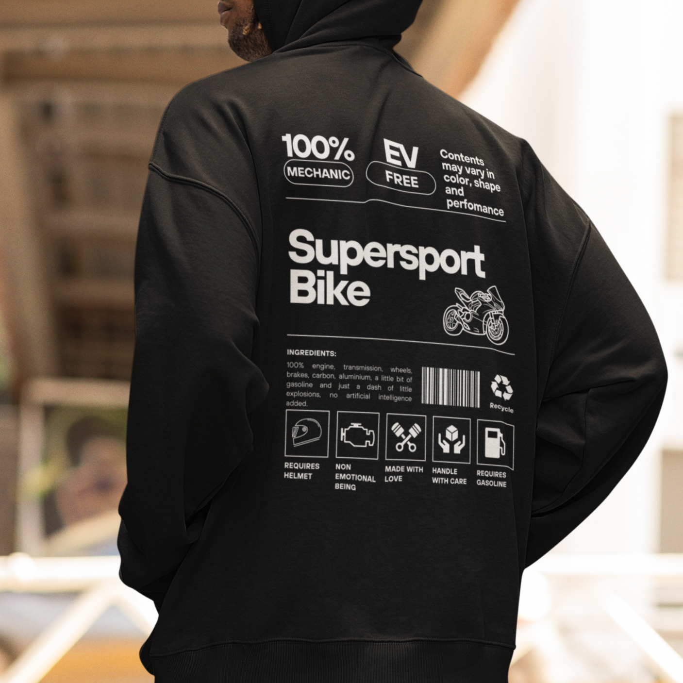 Supersport Bike - Oversized Hoodie