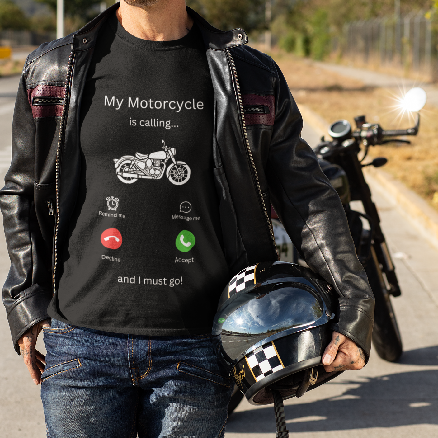 My Motorcycle is calling - Basic Shirt Unisex